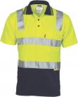 DNC3817, Cotton Back HiVis Two Tone Polo Shirt with CSR R/ Tape - Short sleeve