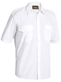 Bisley , Epaulette Shirt - Short Sleeve