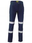 BISLEY  Taped STRETCH COT-DRILL PANTS